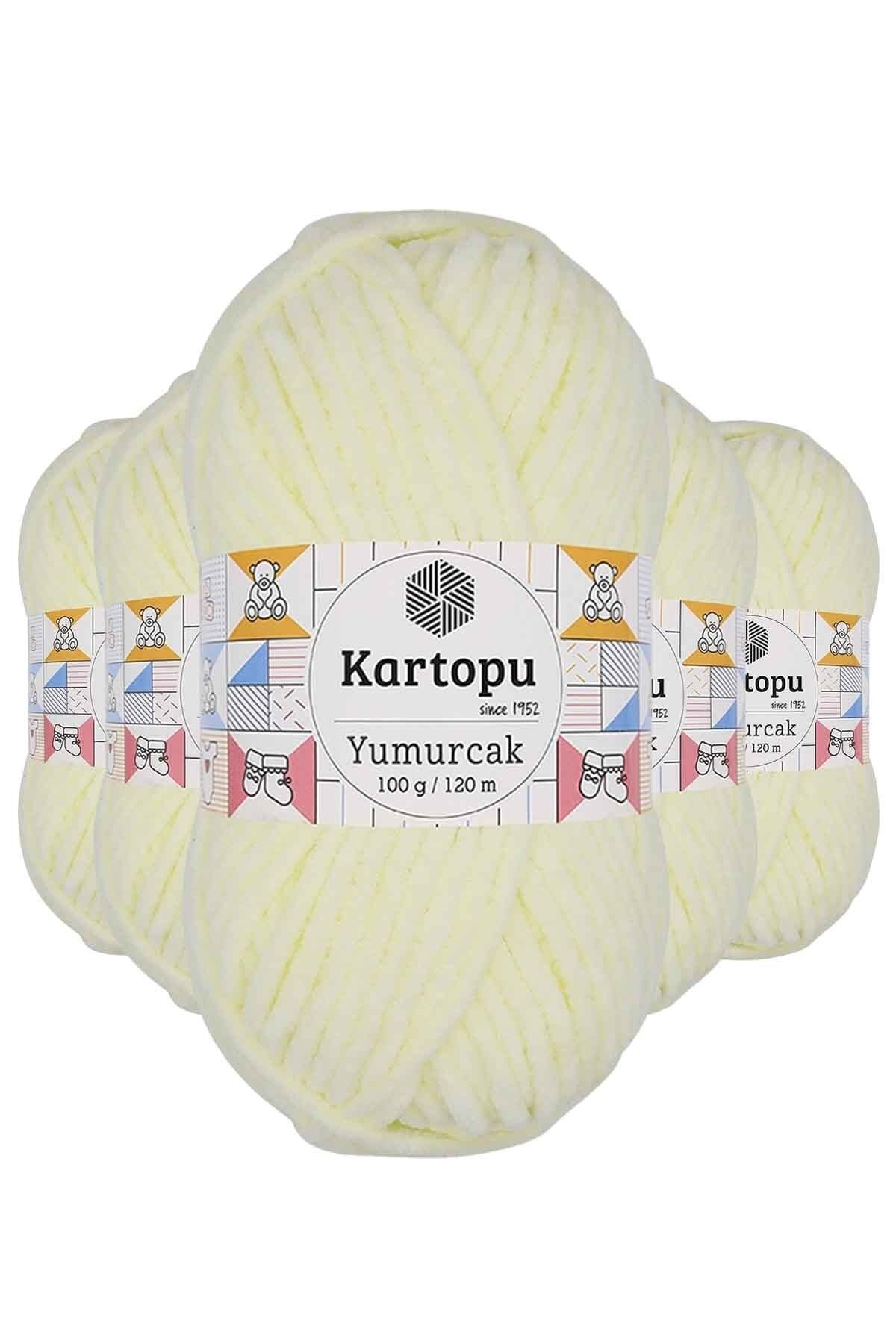 5 Pieces Velvet Hand Knitting Yarn Cream K335