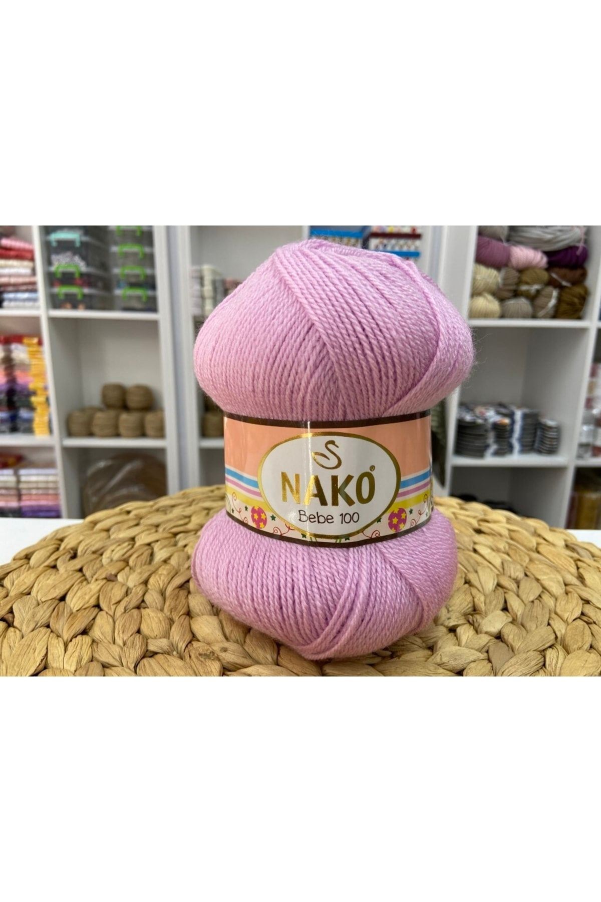 Baby 100 11626 5 Pieces Baby Yarn Lilac Pink