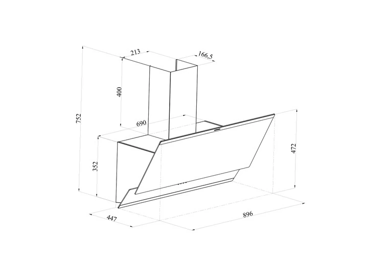 Silverline 3420 Classy Duvar Tipi 60 CM Davlumbaz
