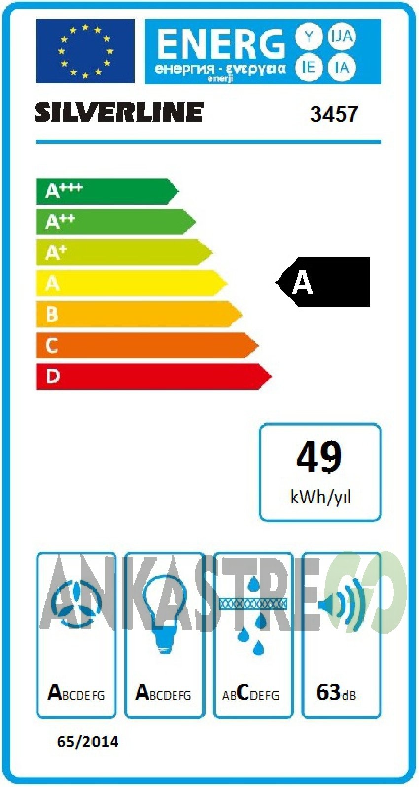 Silverline BO6501B01 - CS5349B01 - 3457 Soho 60 - MW9018B01 Siyah Cam Ankastre Set