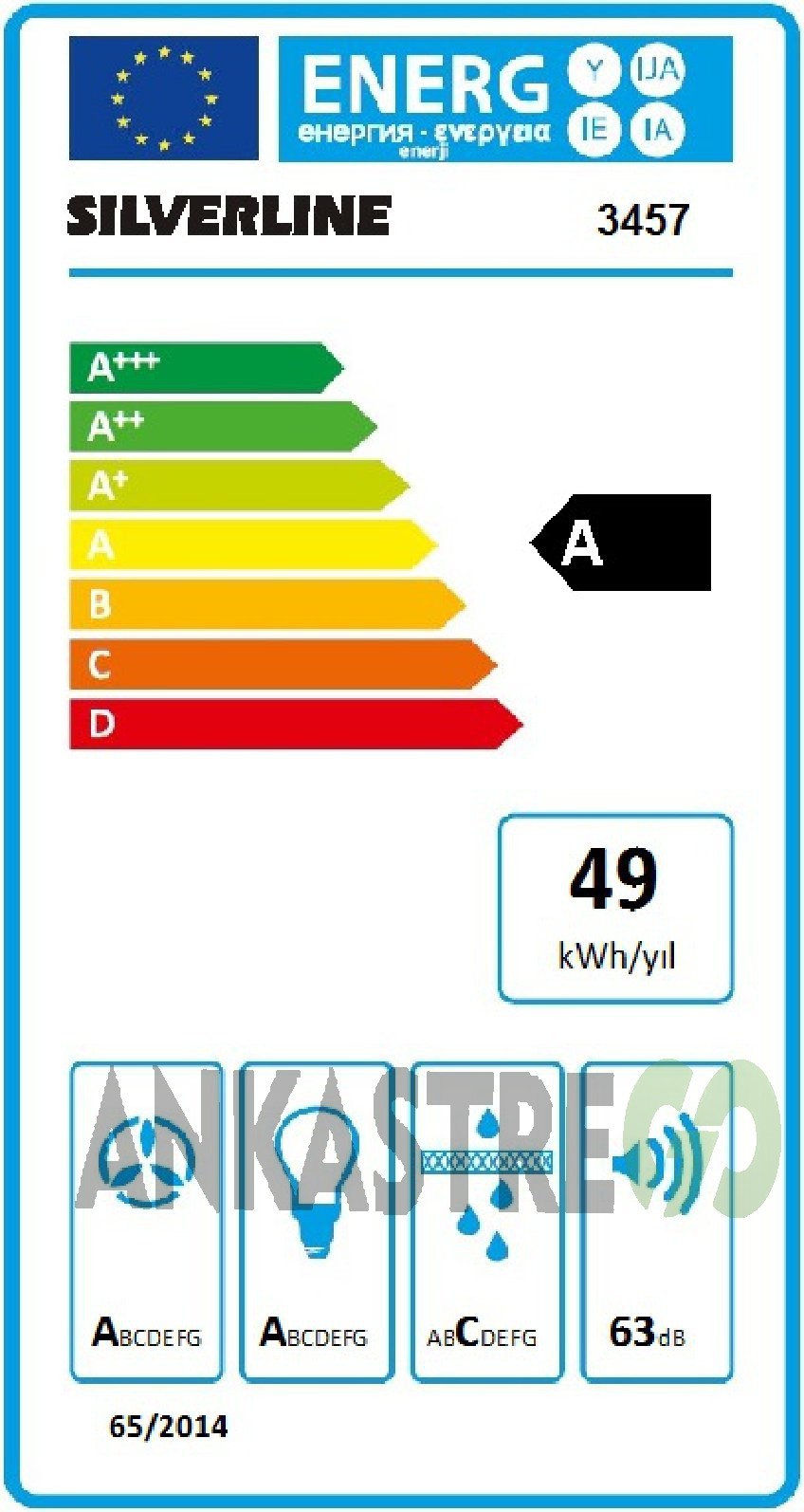 Silverline BO6502W02 - CS5349W01 - 3420 Classy 60 - MW9018W01 Beyaz Cam Ankastre Set