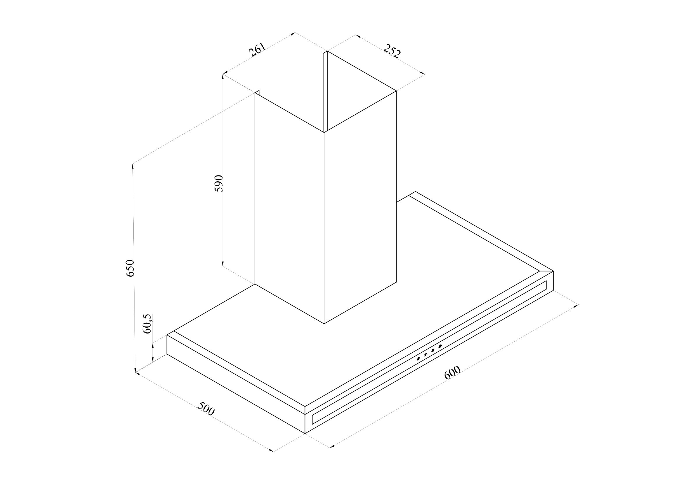 Silverline CS5349B01 - 3173 Quadro 60 Siyah Ankastre Set