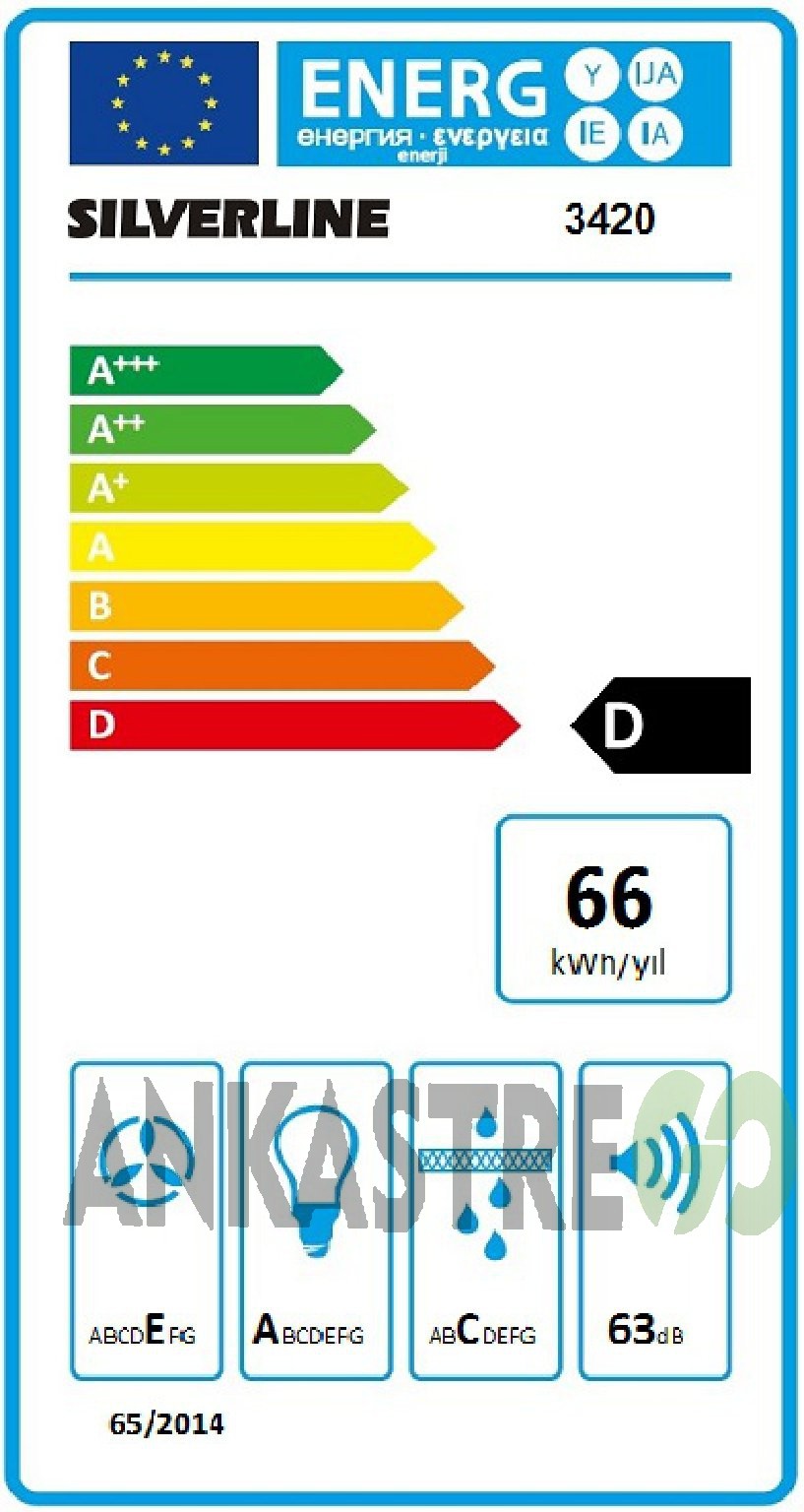 Silverline B06504W01 - CS5335W01 - 3420 Classy 60 - MW9018W01Beyaz Ankastre Set