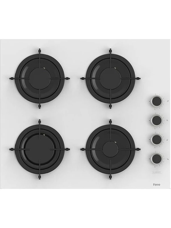 Flowart-Sılentart Serisi Beyaz Set (CS206-FA + QBL63CB +D078-SA) - Emaye Izgara