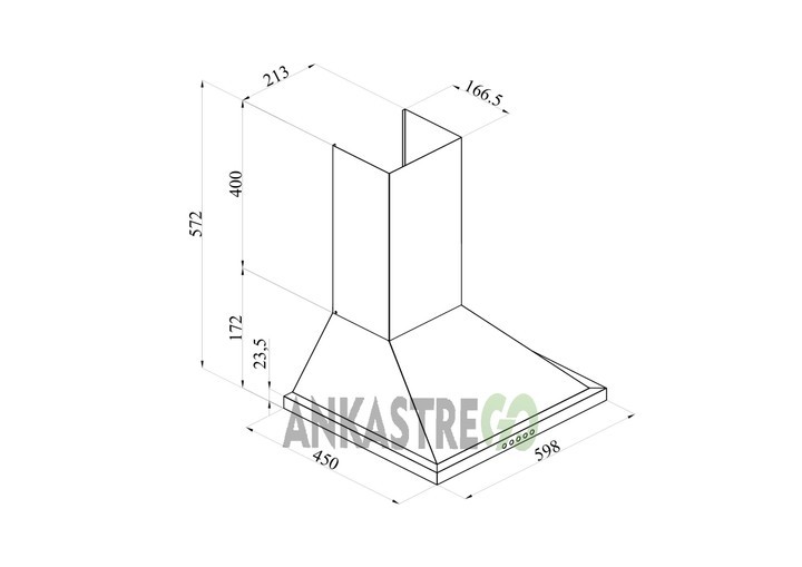 Silverline CS5349B01 - 2240 Conic 60 Siyah Cam Ankastre Set