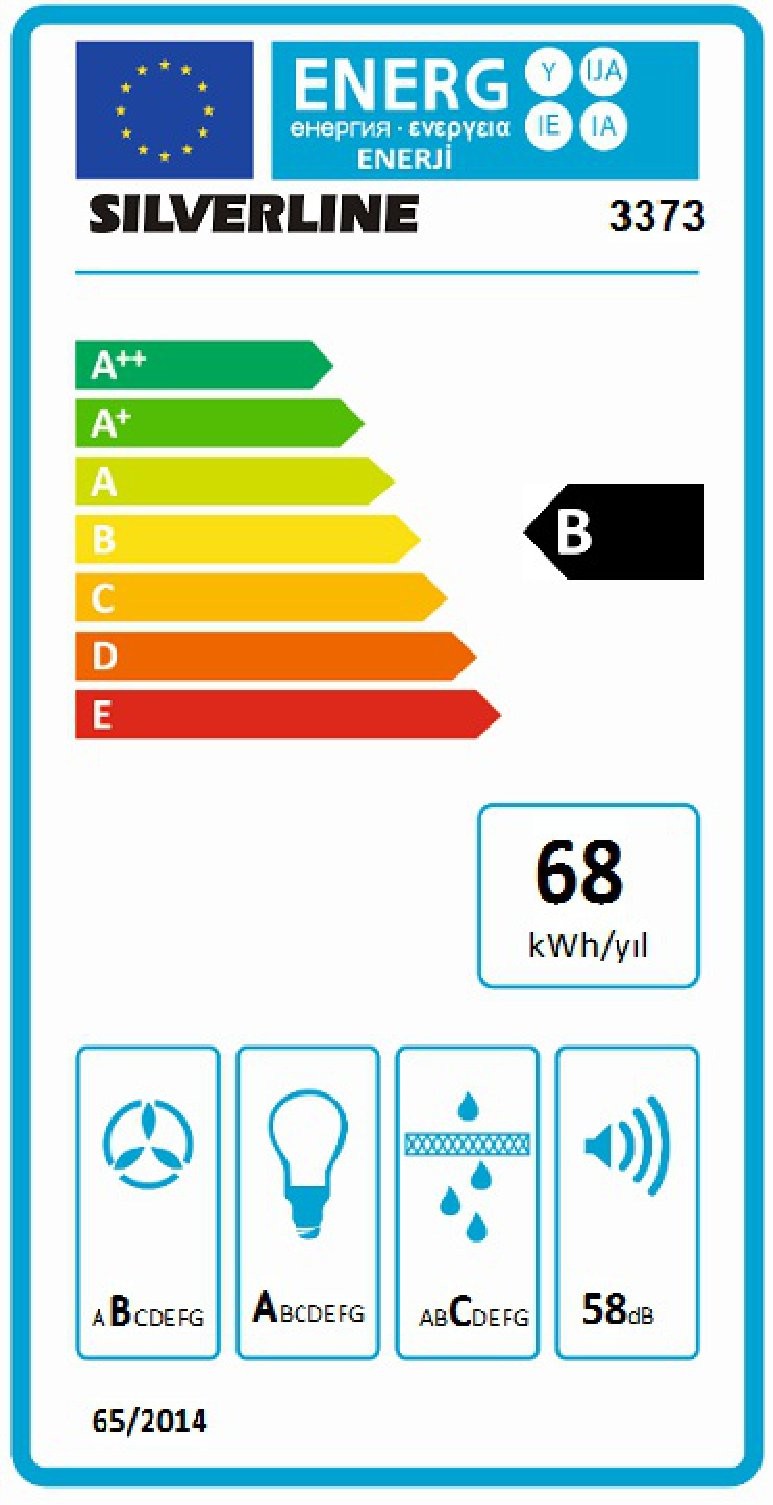 Silverline 3373 90 CM Davlumbaz Beyaz