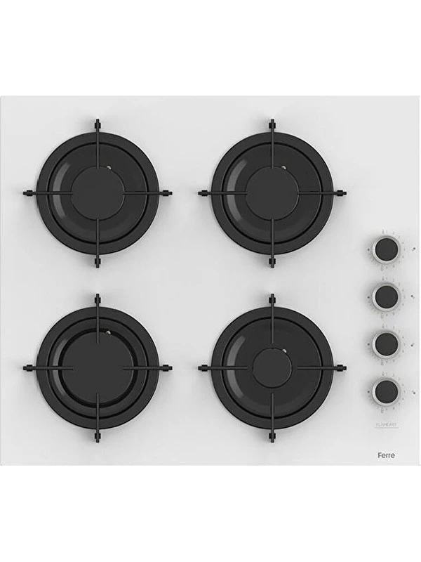 Flowart-Silentart Serisi Beyaz Set (CS206-FA + QBL63CB +D064-SA ) - Emaye Izgara