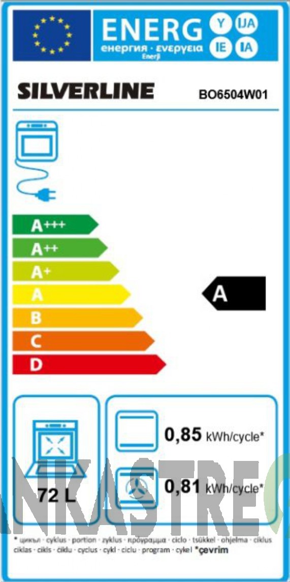 Silverline B06504W01 - CS5335W01 - 3420 Classy 60 - MW9018W01Beyaz Ankastre Set