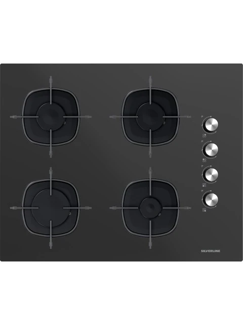 SİLVERLİNE CS5665B01 65 CM ANKASTRE OCAK SİYAH CAM