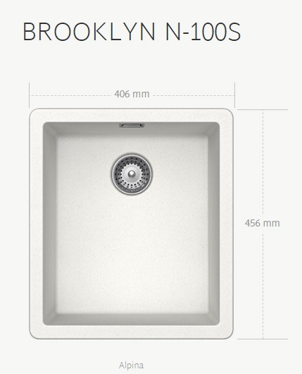 Schock Brooklyn N100 S A Alpina Beyaz Granit Evye Alman Üretim