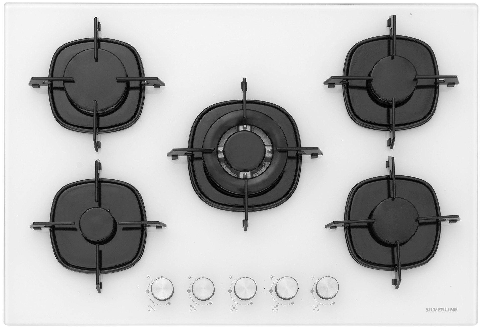 Silverline CS5365W01 - 3373 Misto 60 Beyaz Cam Ankastre Set