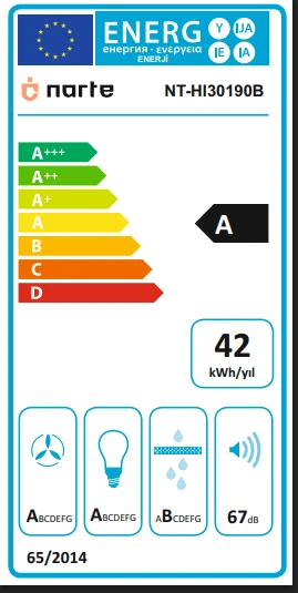 NARTE HI30190B 90 CM SIYAH ADA TİPİ DAVLUMBAZ 6 YIL GARANTİLİ -YÜKSEK PERFORMANS