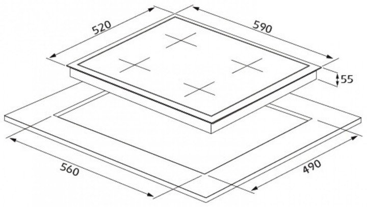 Silverline BO6501X01- CS5349B01 Siyah Ankastre Set