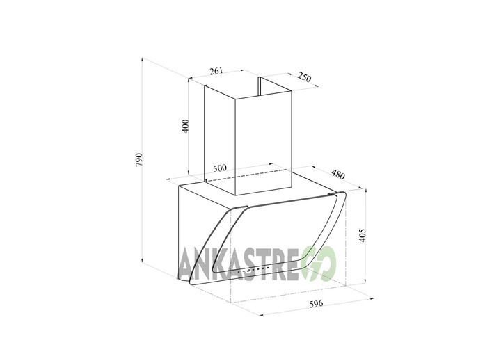 Silverline CS5365W01 - 3373 Misto 60 Beyaz Cam Ankastre Set