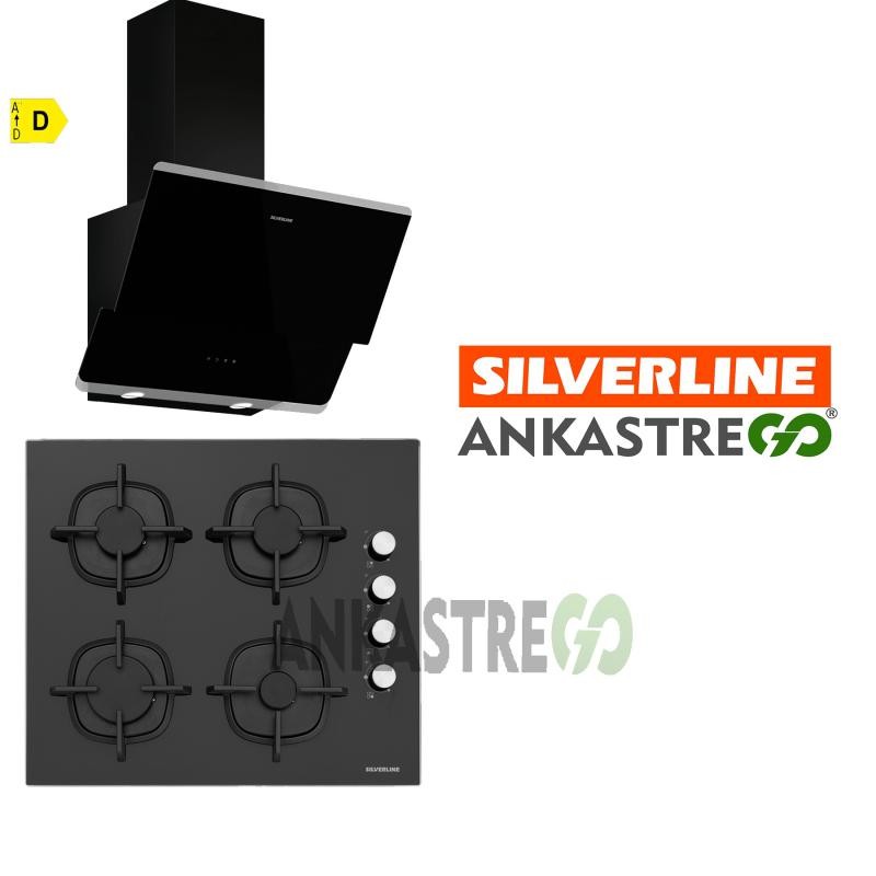 Silverline CS5343B01 - 3490 Oslo Siyah Ankastre Set