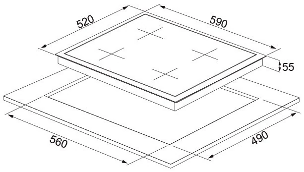Silverline CS5407W01 Ankastre Beyaz Cam Ocak
