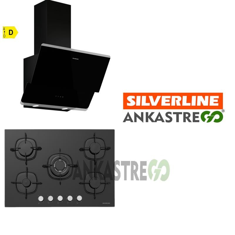 Silverline CS5365B01 - 3490 Oslo Siyah Ankastre Set