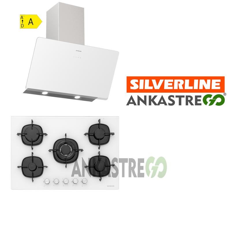 Silverline CS5365W01 - 3457 Soho 60 Beyaz Cam Ankastre Set