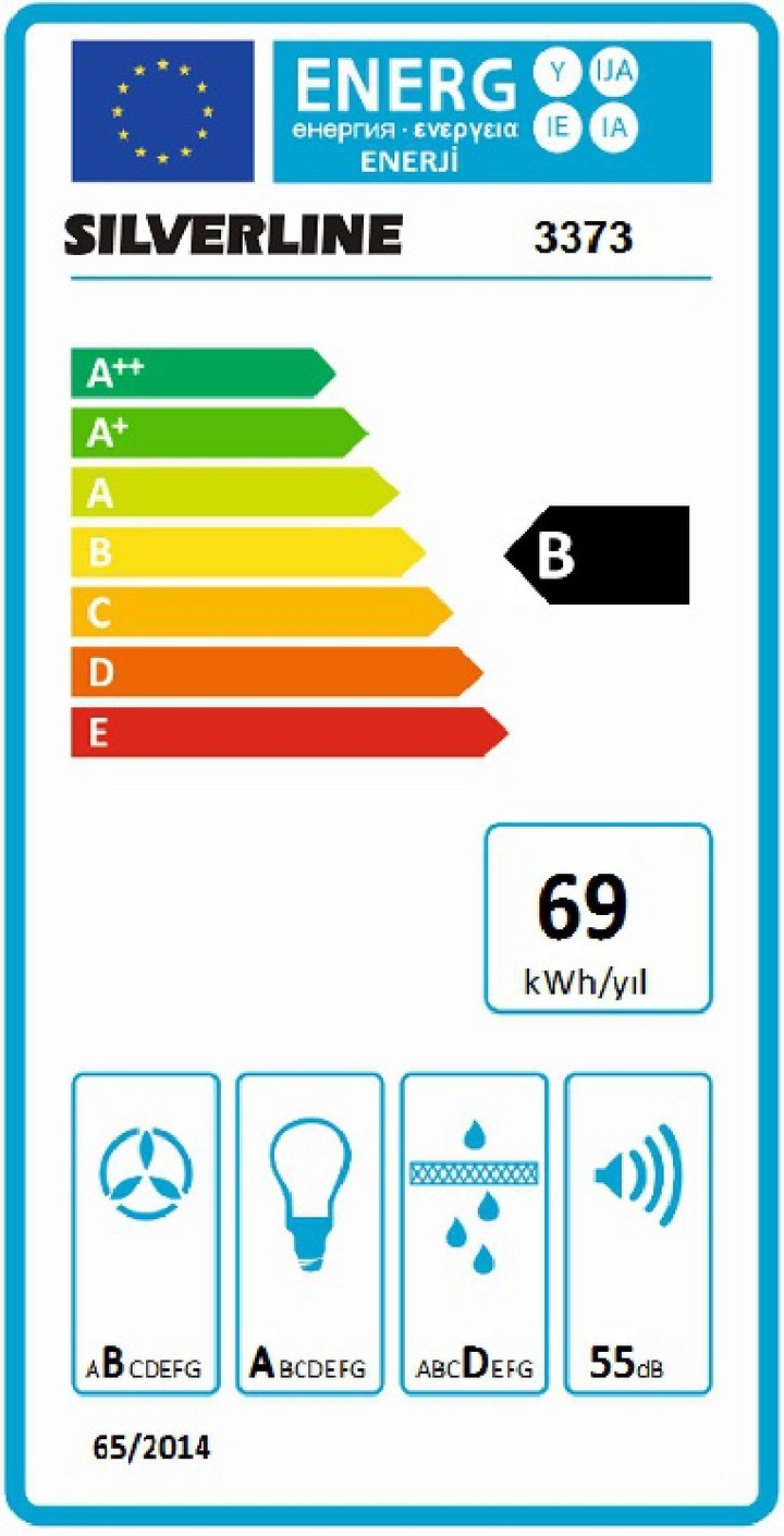 Silverline 3373 Misto Duvar Tipi 60 CM Davlumbaz