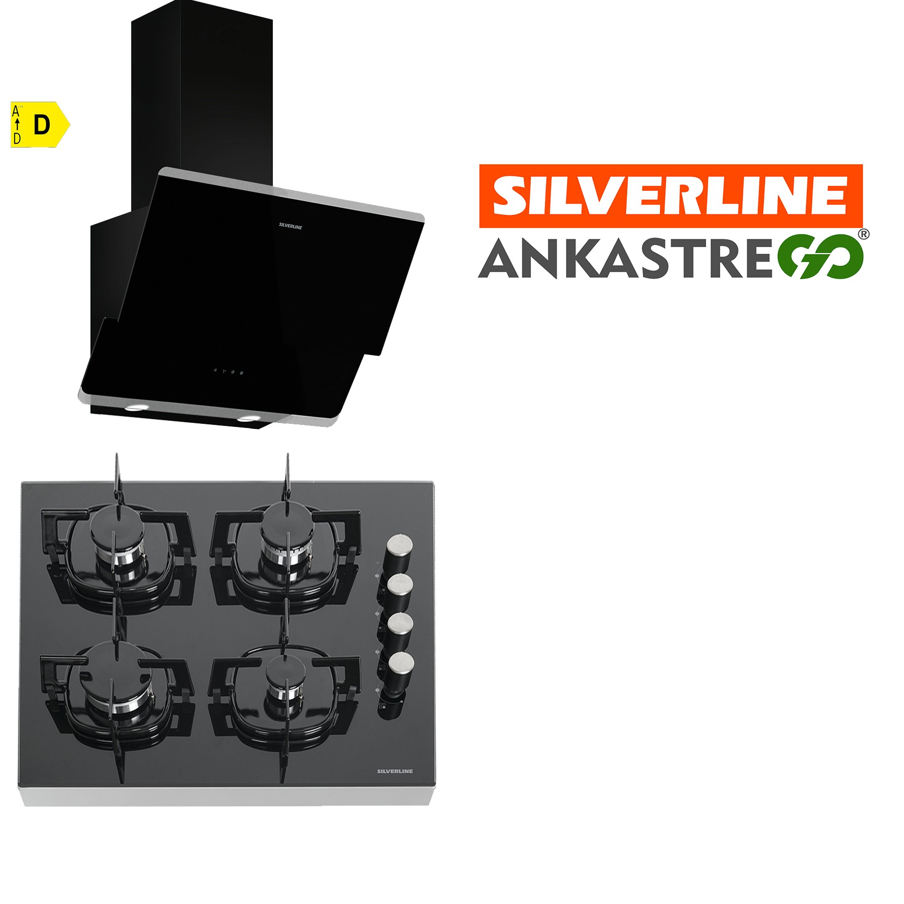 Silverline FS5425B01 - 3490 Oslo Siyah 2’li Set