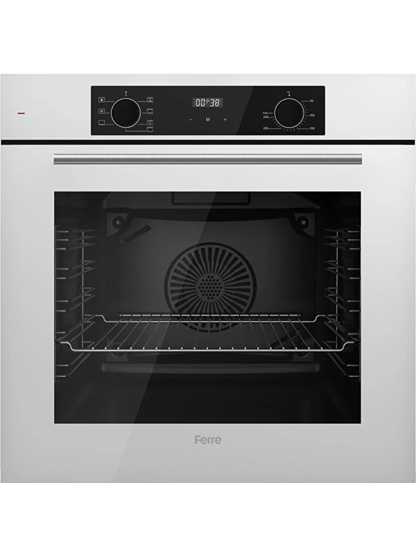 Flowart Serisi Beyaz Set (SC406-WFA + QBL63CB +D078 ) - Döküm Izgara / 65 cm Ocak