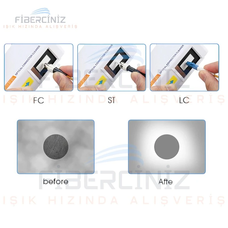 Fiberoptik Uç Temizleme Kaseti