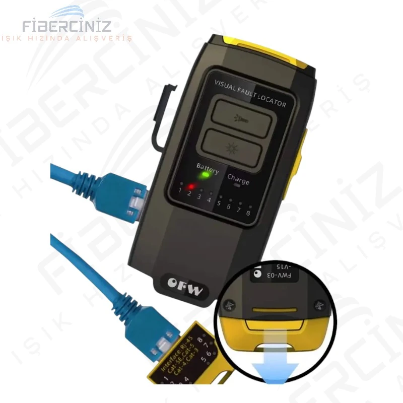 Ofw 30Mw Şarjlı Ve Cat6 Testerli Görsel Işık Kalemi