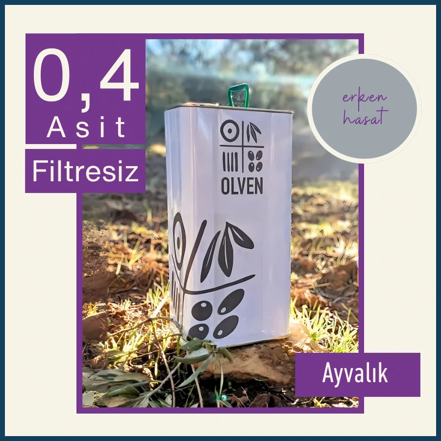 Ayvalık Erken Hasat 0.4 Asit Naturel Sızma Zeytinyağı 5LT