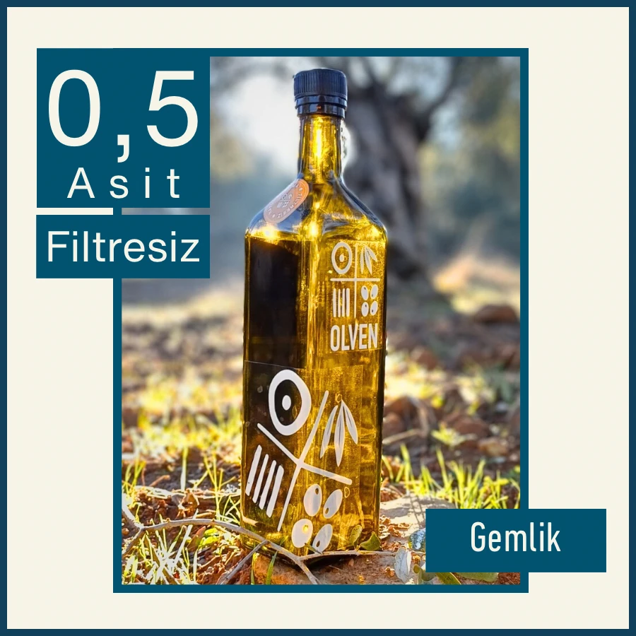 Gemlik 0.5 Asit Naturel Sızma Zeytinyağı 1LT