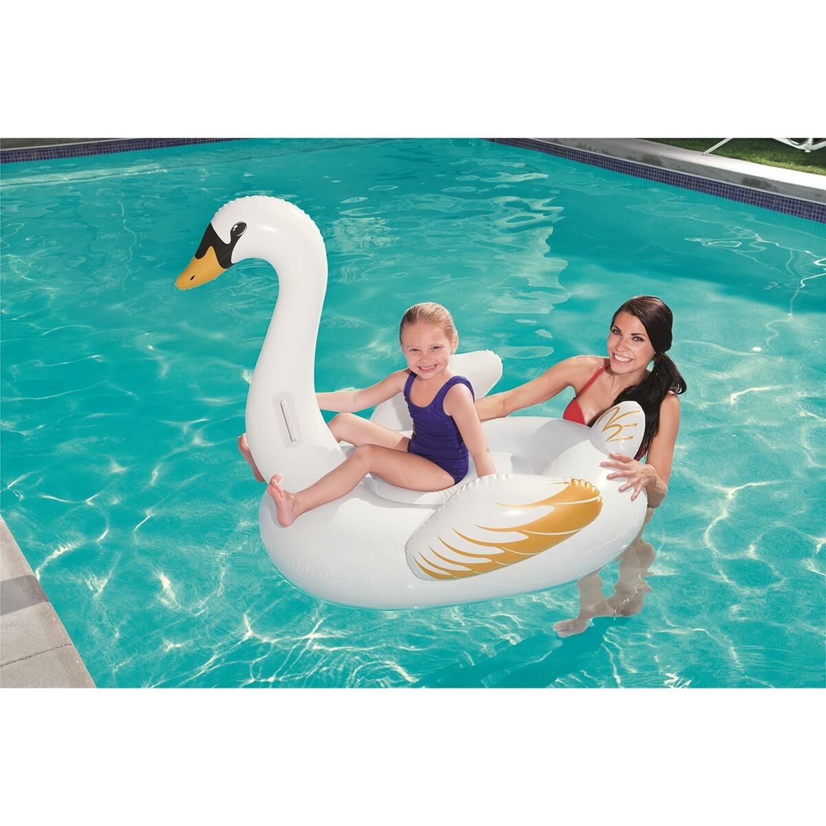 KZL-BW41123 RIDING SWAN GOLD YELLOW 122X122CM BOX 8