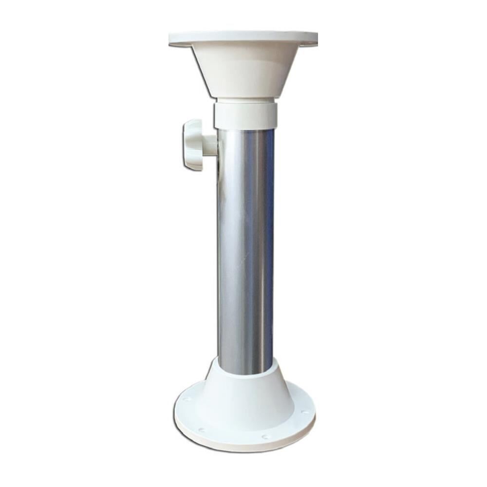 Saray Table Leg - Up and Down Adjustable White 51-81cm