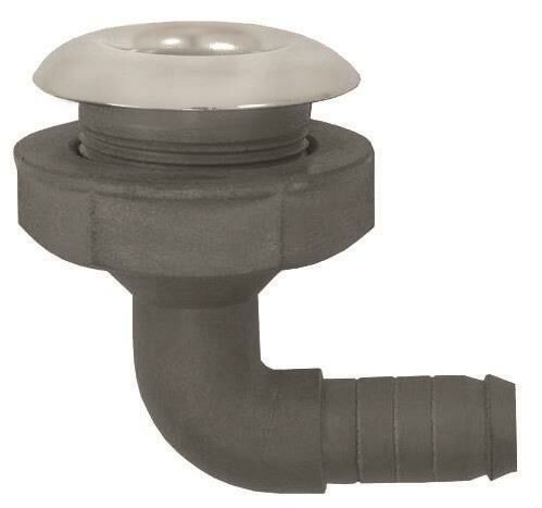 Nuova Rade Chrome Flange Bilge Outlet Elbow 1.1/4''