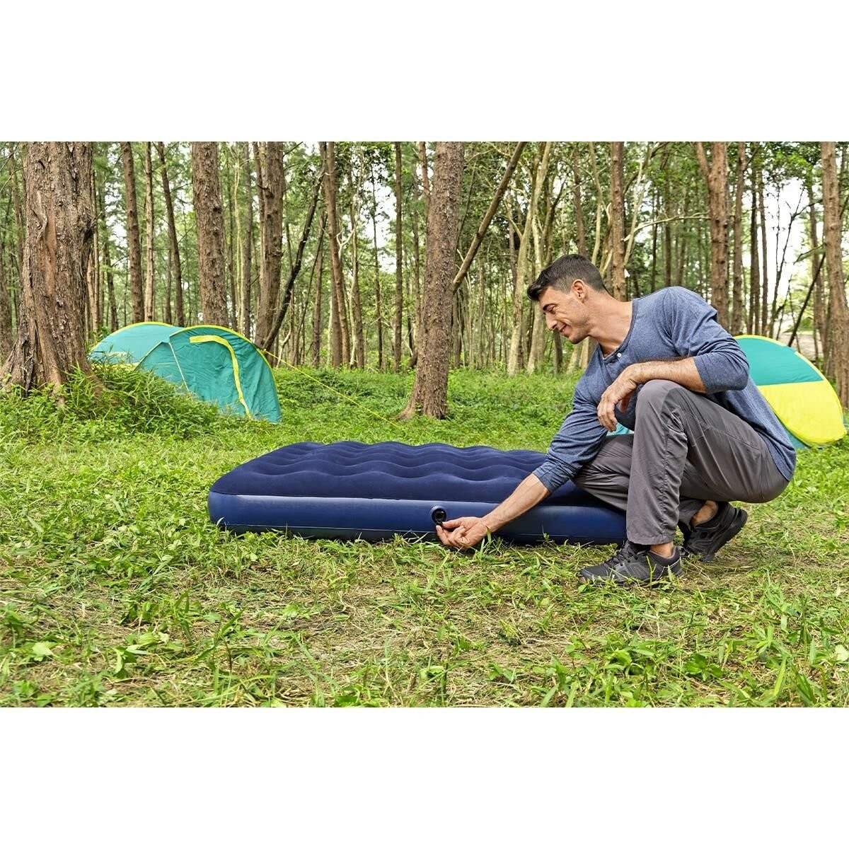 KZL-BW67003 CAMPING BED FLOCK 2PERSON 203X152CM 3