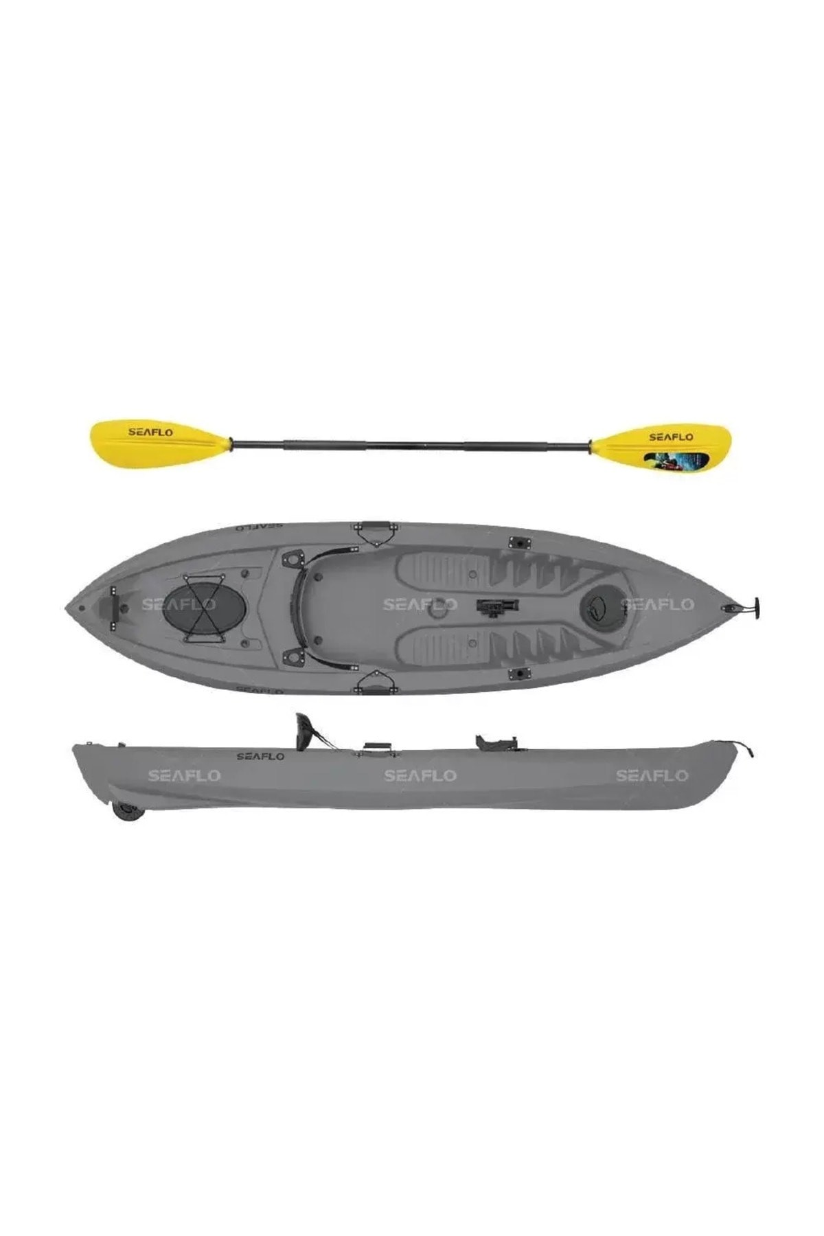 SF-1007 Single Person Fishing Canoe Gray