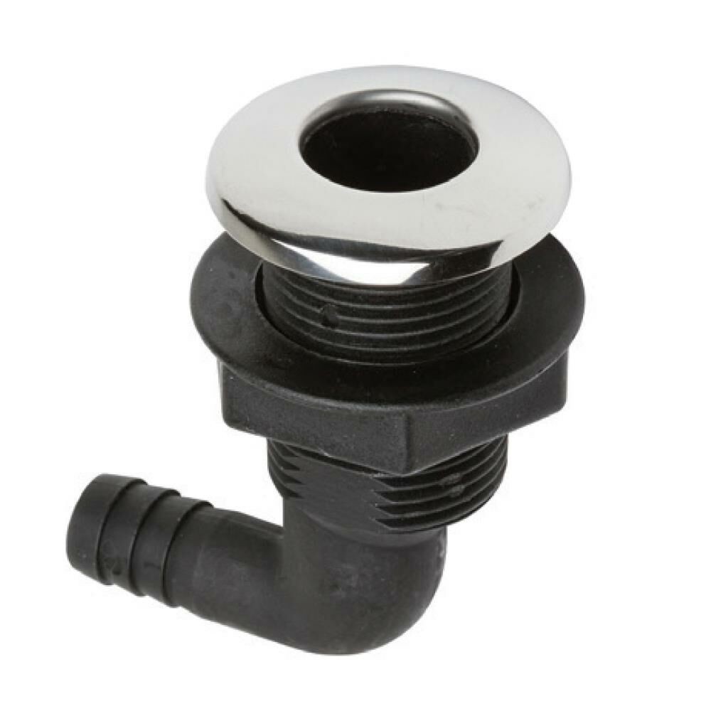 Nuova Rade Chrome Flange Bilge Outlet Elbow 1.1/4''