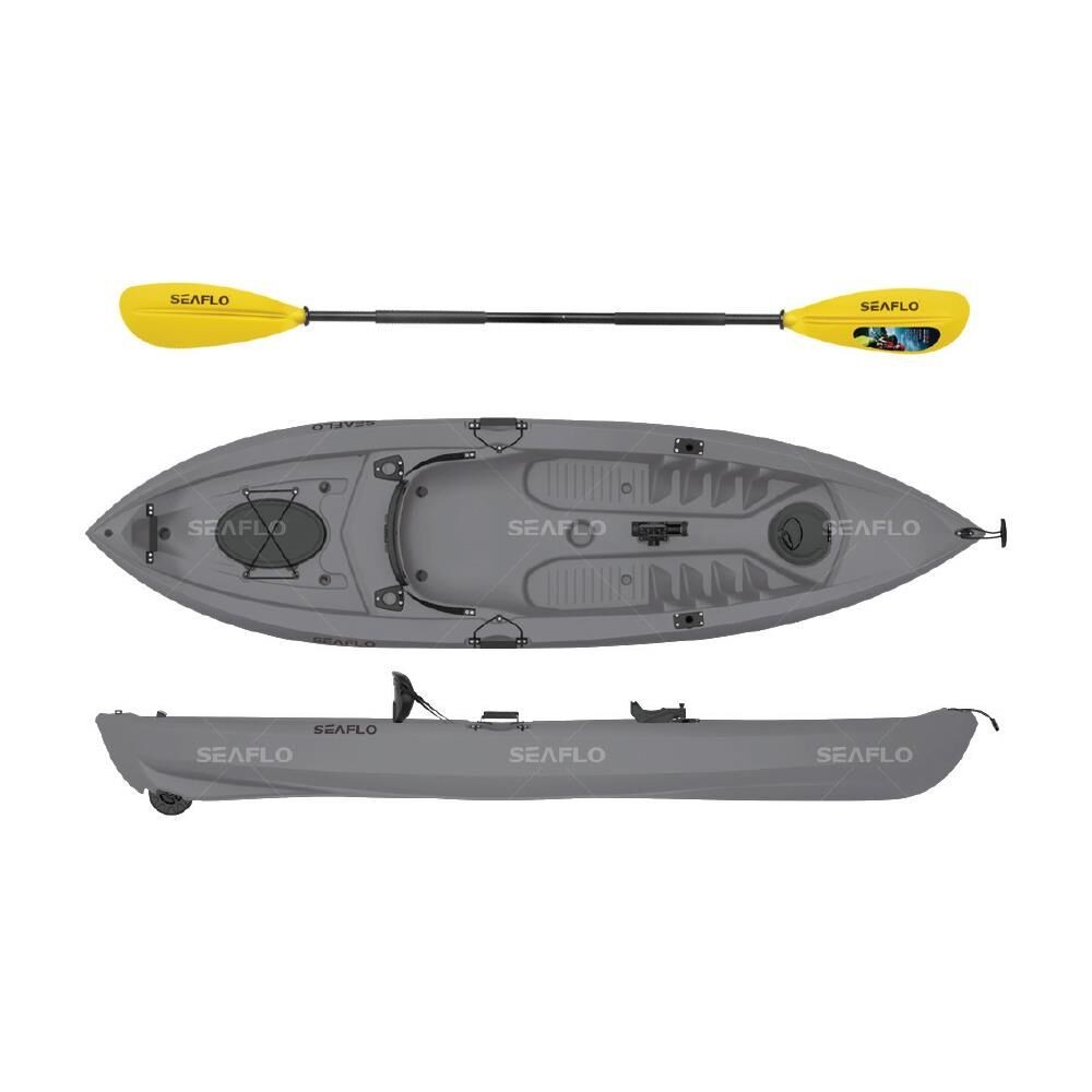 Seaflo SF-1007 Single Person Fishing Canoe Gray