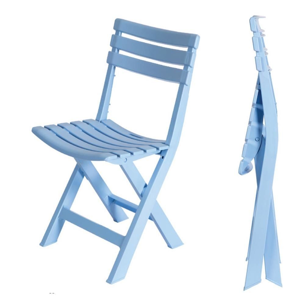 Saban Folding Plastic Chair Blue