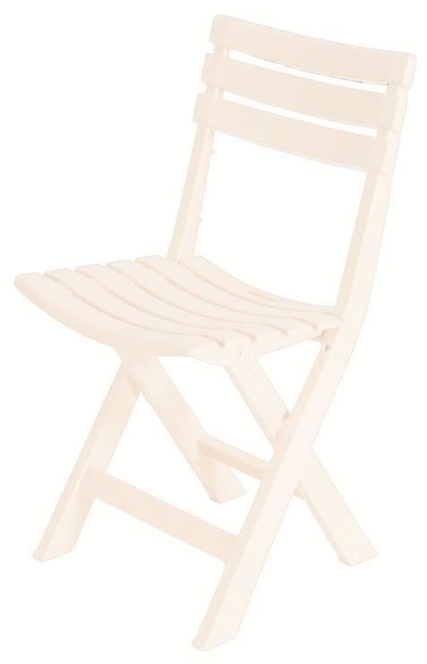 Saban Folding Plastic Chair White