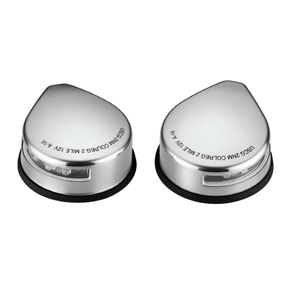 Easterner Nose Navigation Light 12 V Chrome Set LED