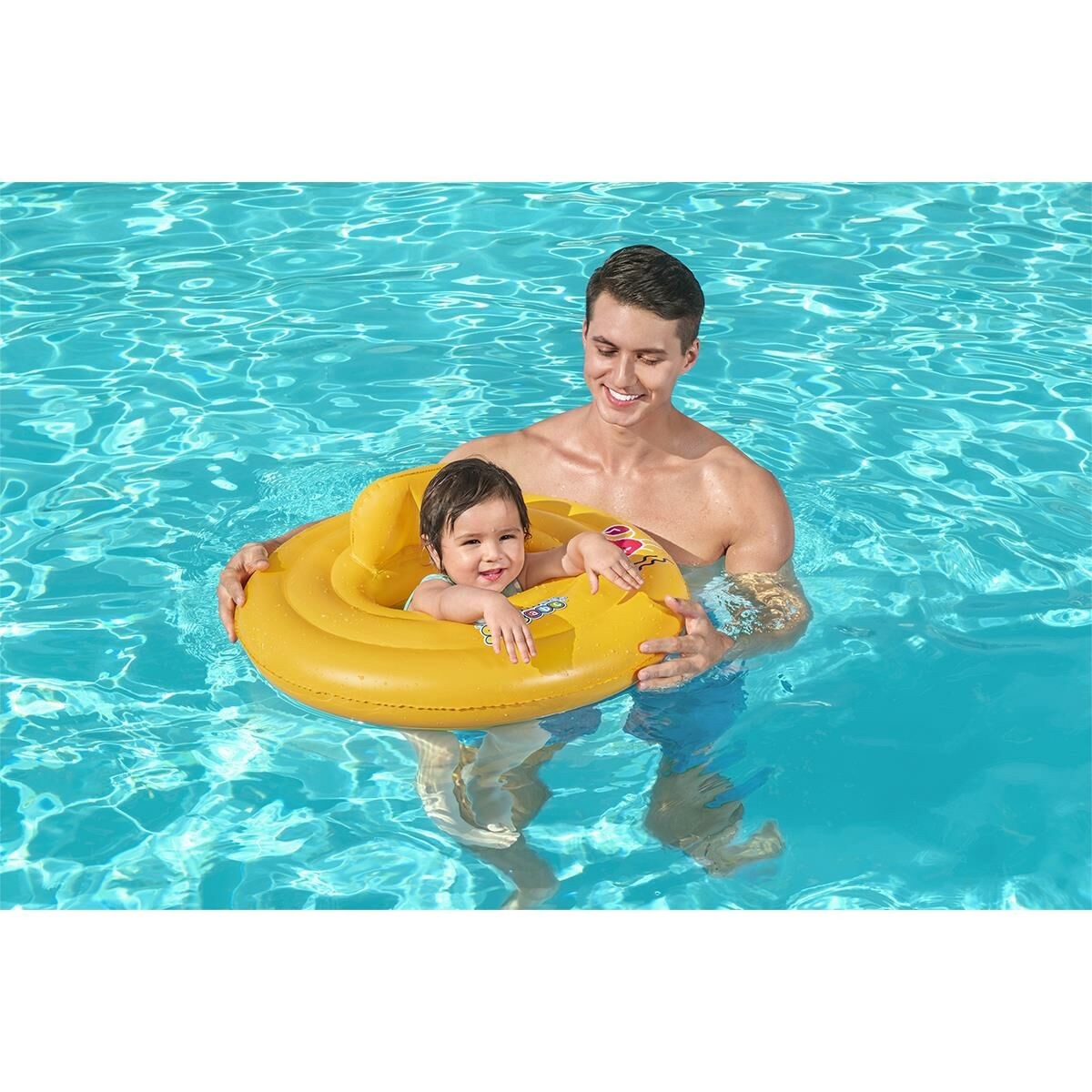 KZL-BW32096 LUXURY YELLOW BABY FLOAT SEAT 70CM 12