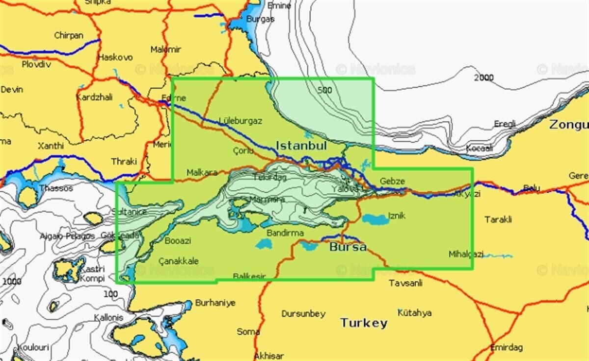 Navıonıcs Gps Bölgesel Harita 360 Marmara