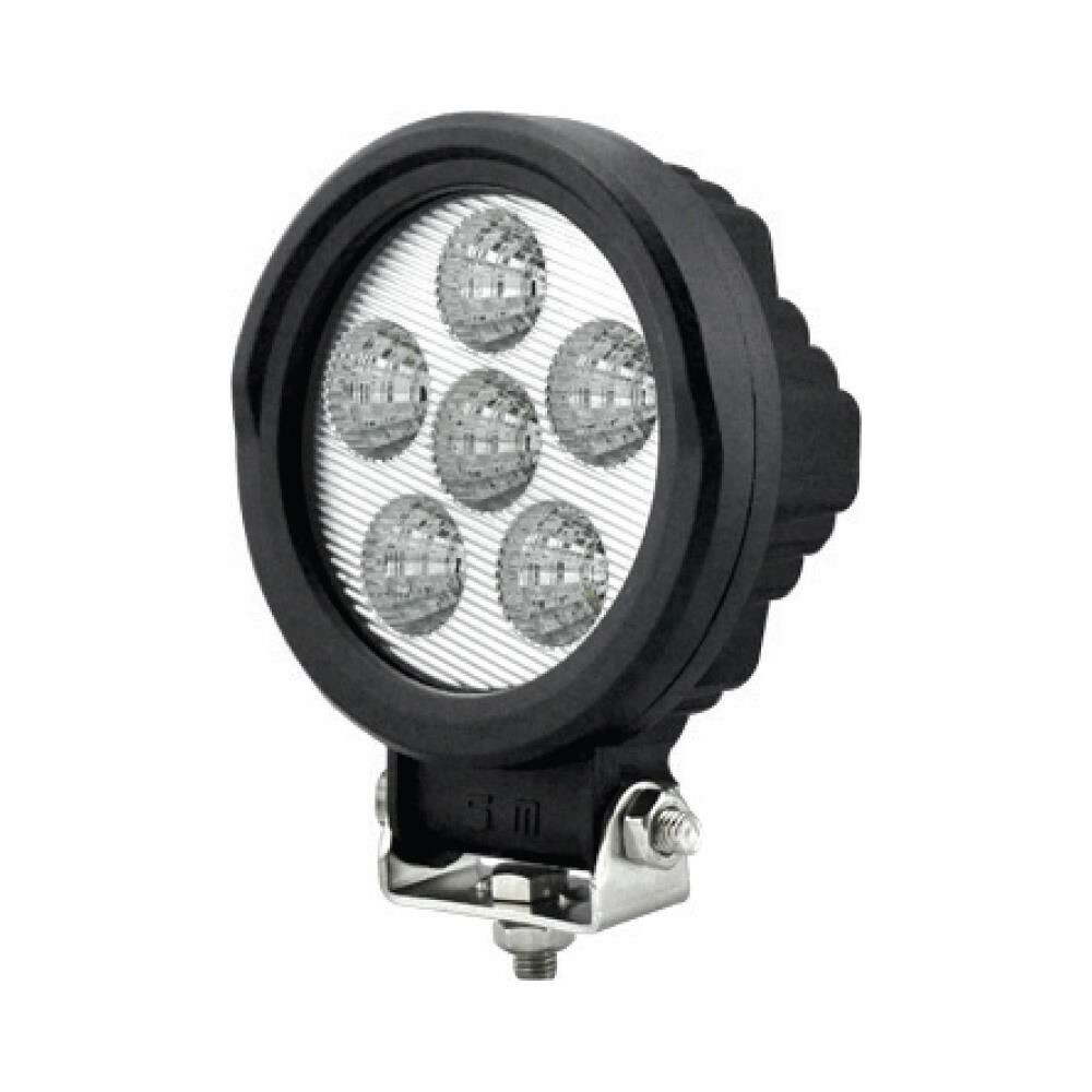 Negro Round Deck Lamp 27 W with 6 LEDs