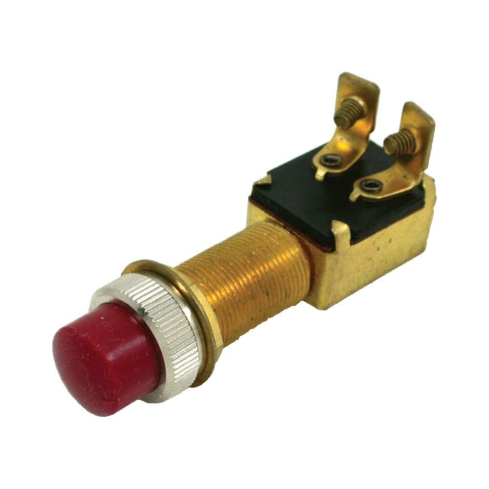 AES Horn Button with Red Tip