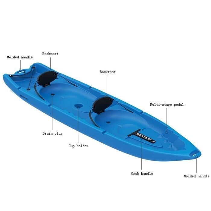 Seaflo SF-4001 Double Adult Canoe Blue