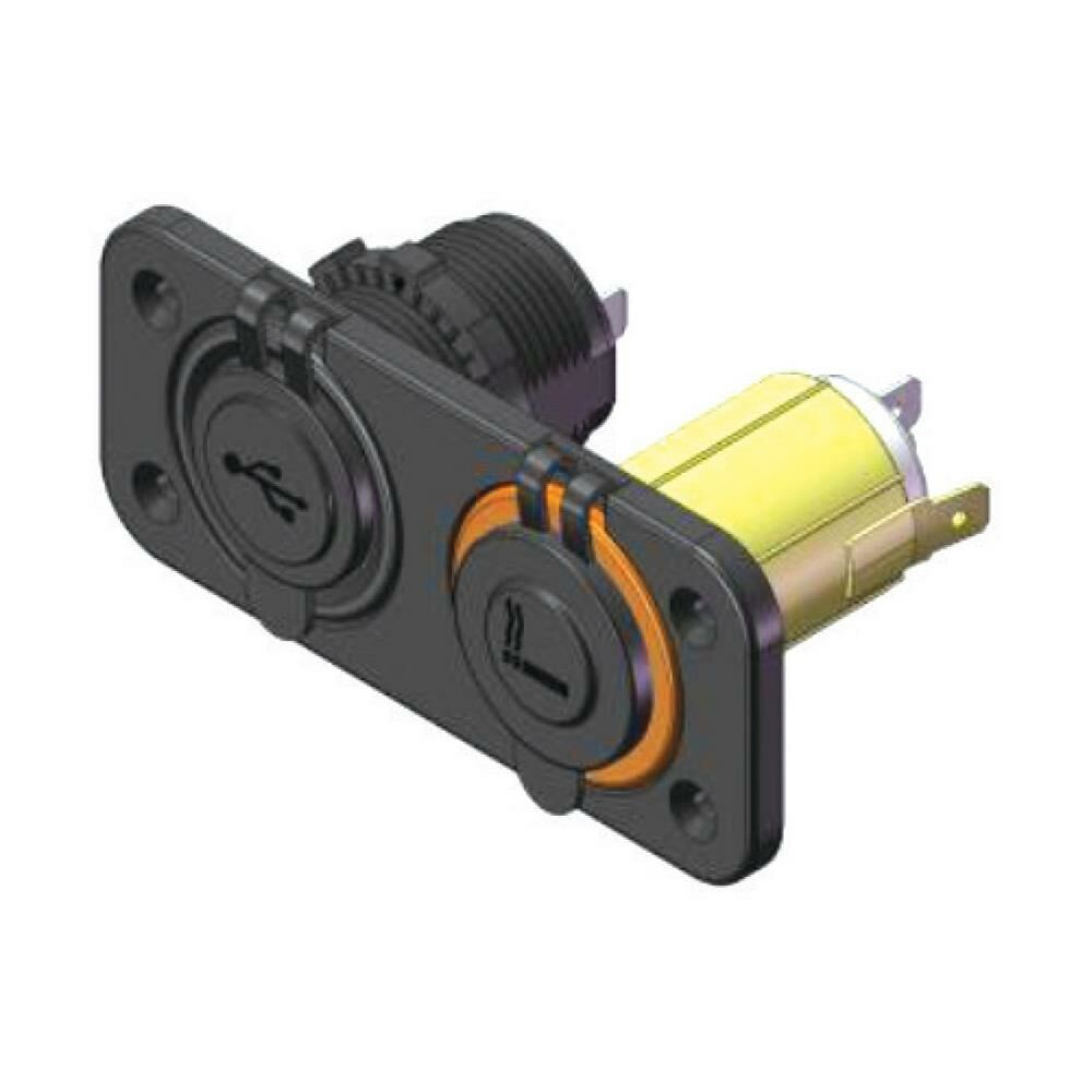 AES USB And Cigarette Lighter Socket