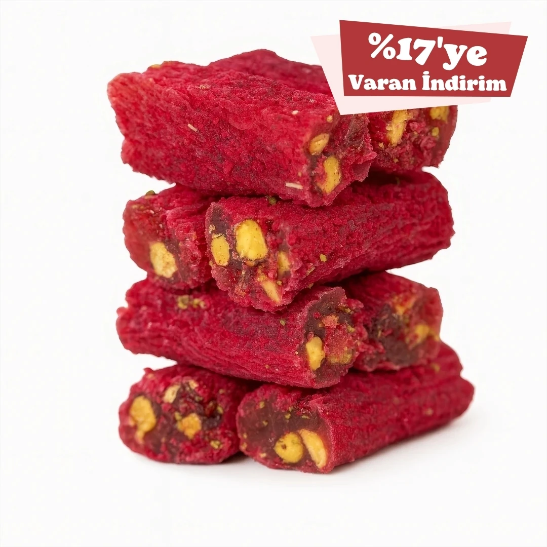 Kek Kaplamalı Böğürtlen Aromalı Parmak Lokum