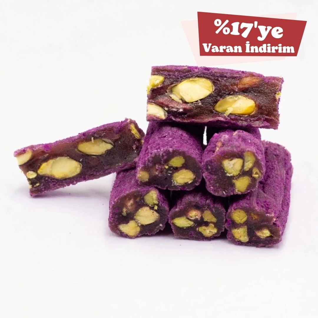 Kek Kaplamalı Karadut Aromalı Parmak Lokum