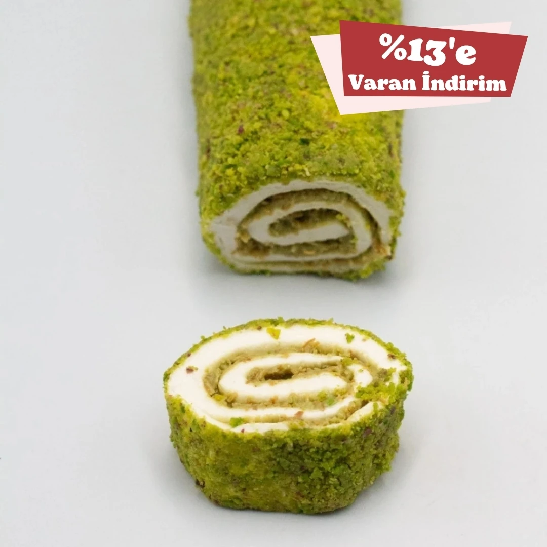 Fıstık Ezmeli Kadayıflı Sarma Lokum