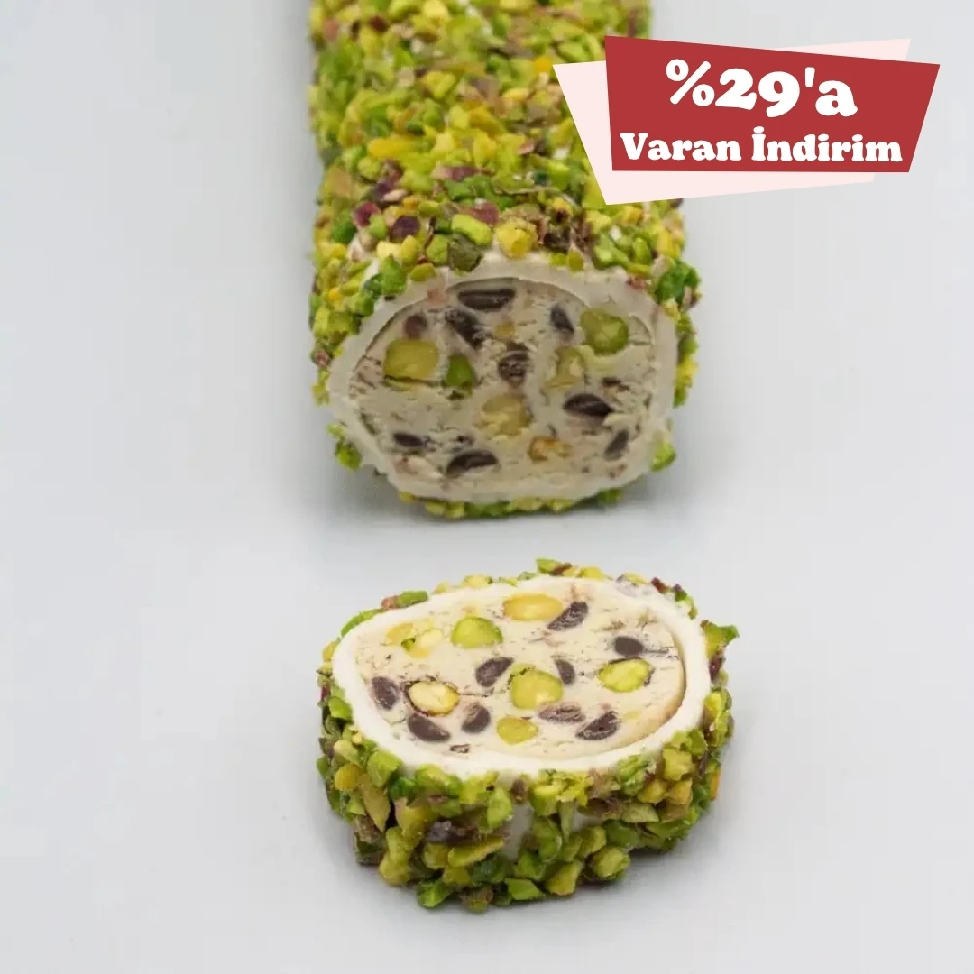 Fıstıklı Badem Ezmeli Sarma Lokum