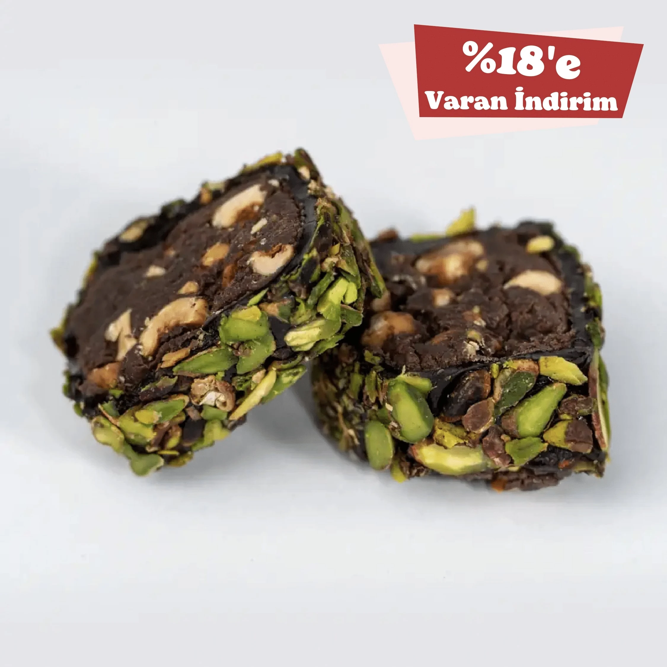 File Fıstık Kaplamalı Brownie Sarma